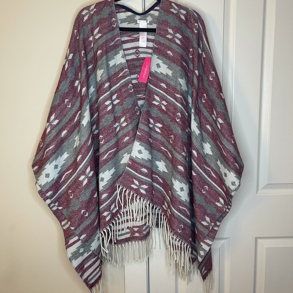 Multi color Poncho